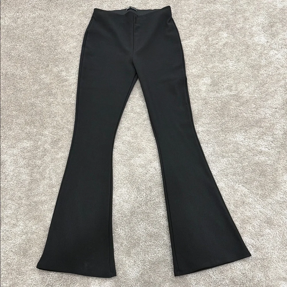 Zara Black Flared Women's Trousers - Picture 1 of 1